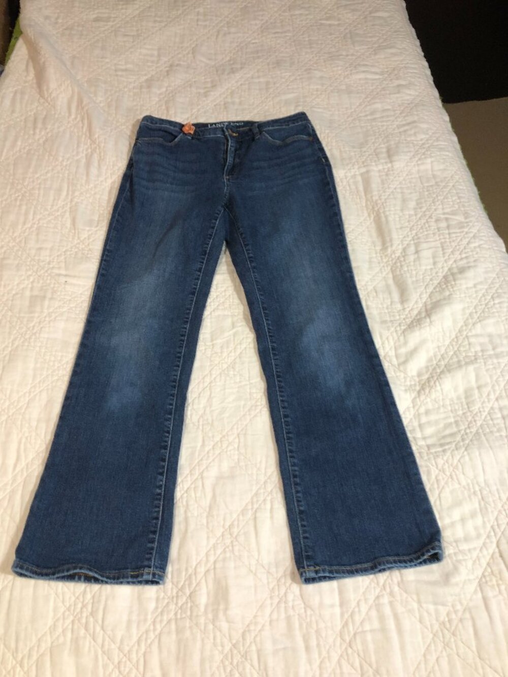 Lands End Denim Jeans, Size 8